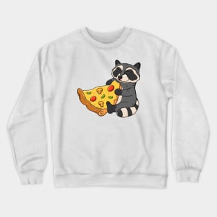 Raccoon Pizza Crewneck Sweatshirt